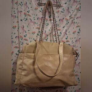 EUC Beis The Diaper Bag Cream Vegan Neutral Casual Maternity Mother Baby Bag